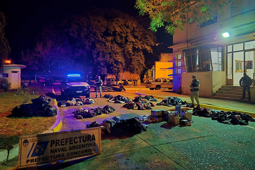 Frustraron el contrabando de mercadería en el río Uruguay valuada en $20 millones