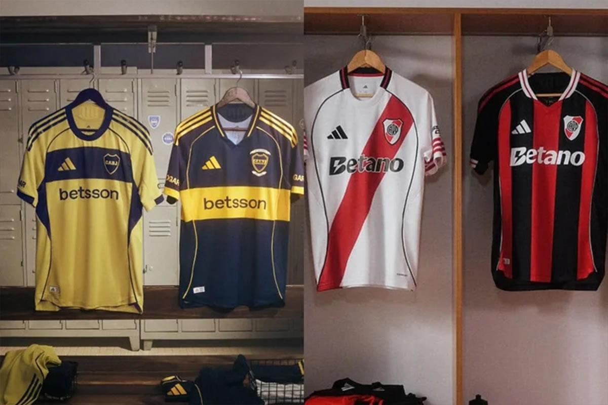 Boca y River presentaron sus nuevas camisetas para el Mundial de Clubes