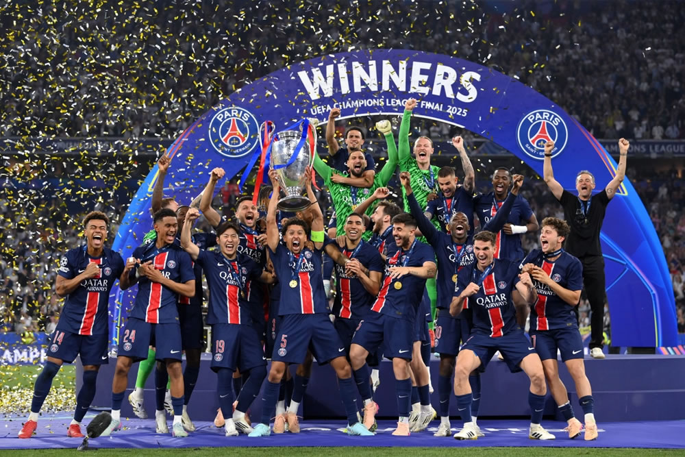 PSG venció 5-0 a Inter y consiguió su primera UEFA Champions League