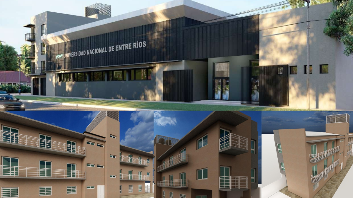 El rector de la UNER detalló la construcción de la residencia estudiantil en Concordia: “No queremos que nadie deje de formarse por no tener dónde vivir”