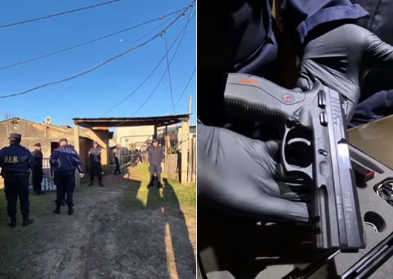 Secuestraron dos armas de fuego tras una serie de allanamientos