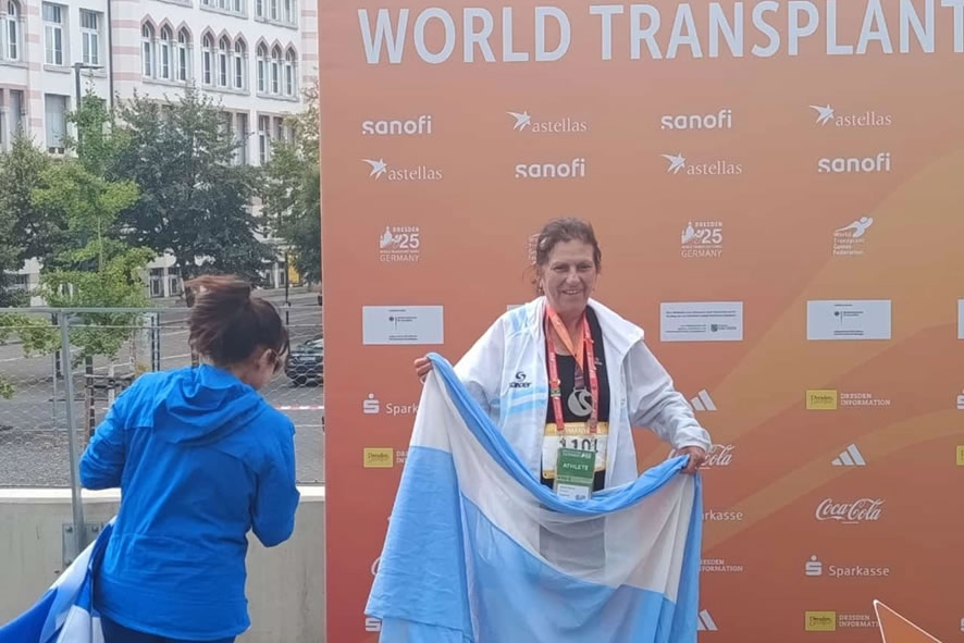 Orgullo concordiense: Triple podio para Elvira Mendiburu en el Mundial para Personas Transplantadas