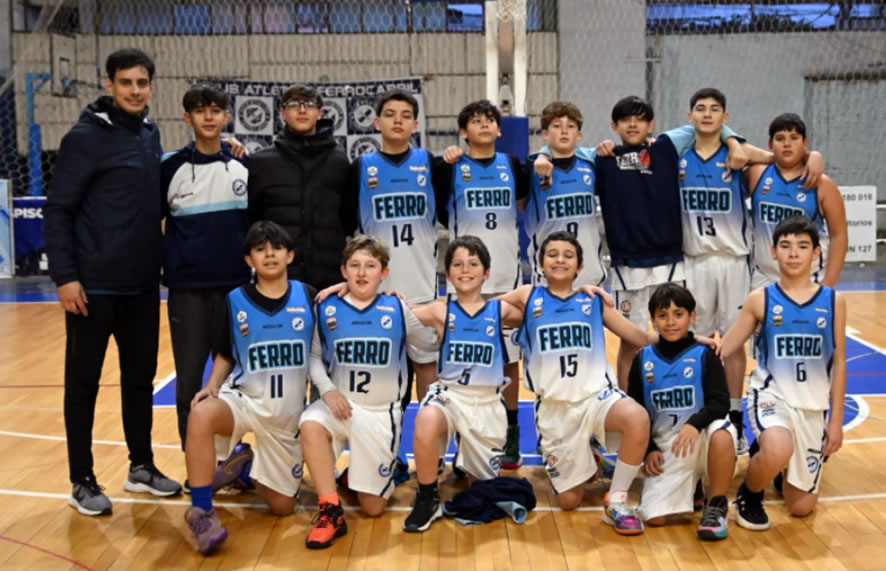 La U13 de Ferro sumó su cuarta victoria al hilo por el Torneo Asociativo de básquet
