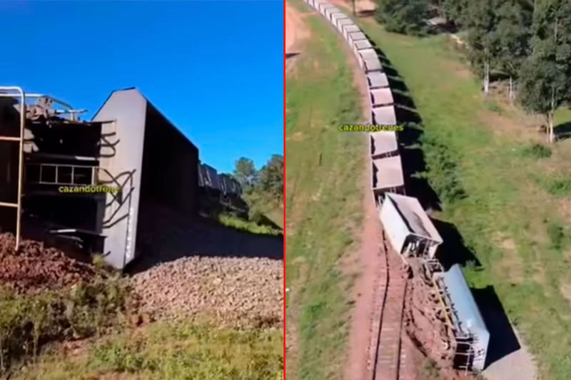 Descarriló vagón en el sur de Concordia: El tren perdió parte de su carga