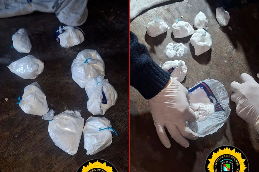 Secuestraron más de medio kilo de cocaína y detuvieron a cuatro hombres tras balacera