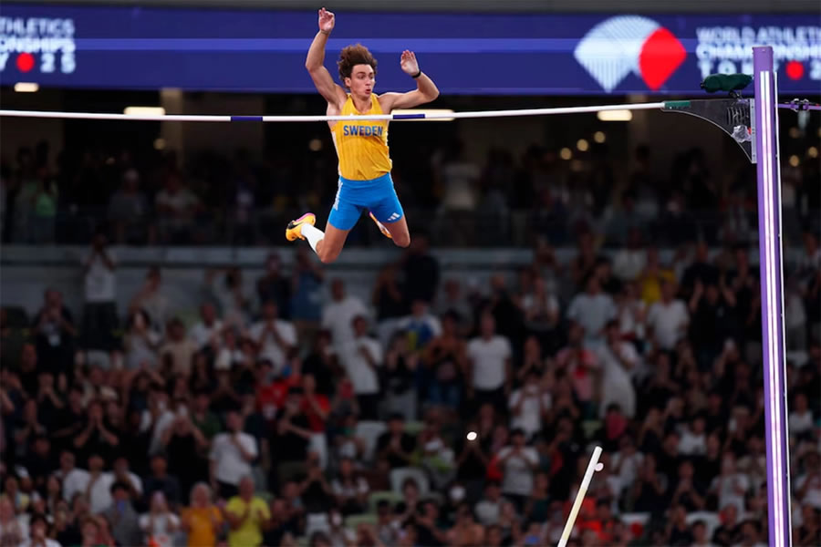 Mundial de Atletismo en Tokio: Duplantis saltó 6.30 metros y rompió su propio récord
