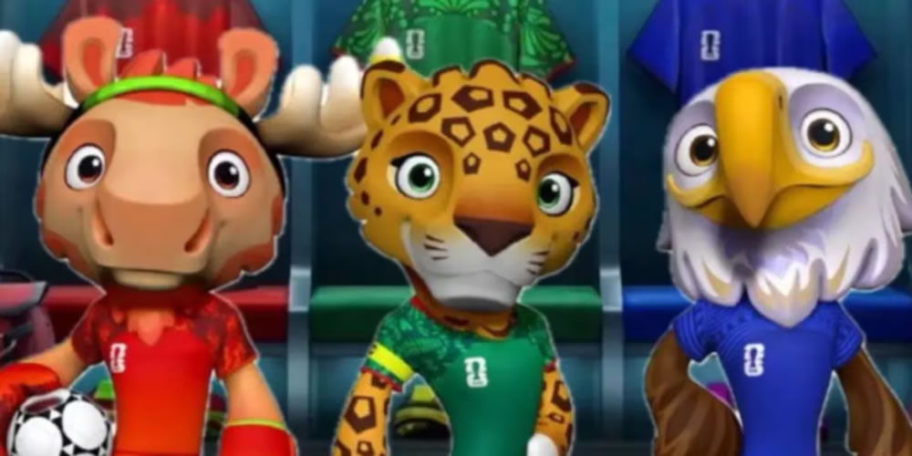 FIFA presentó a Clutch, Zayu y Maple, las mascotas del Mundial 2026