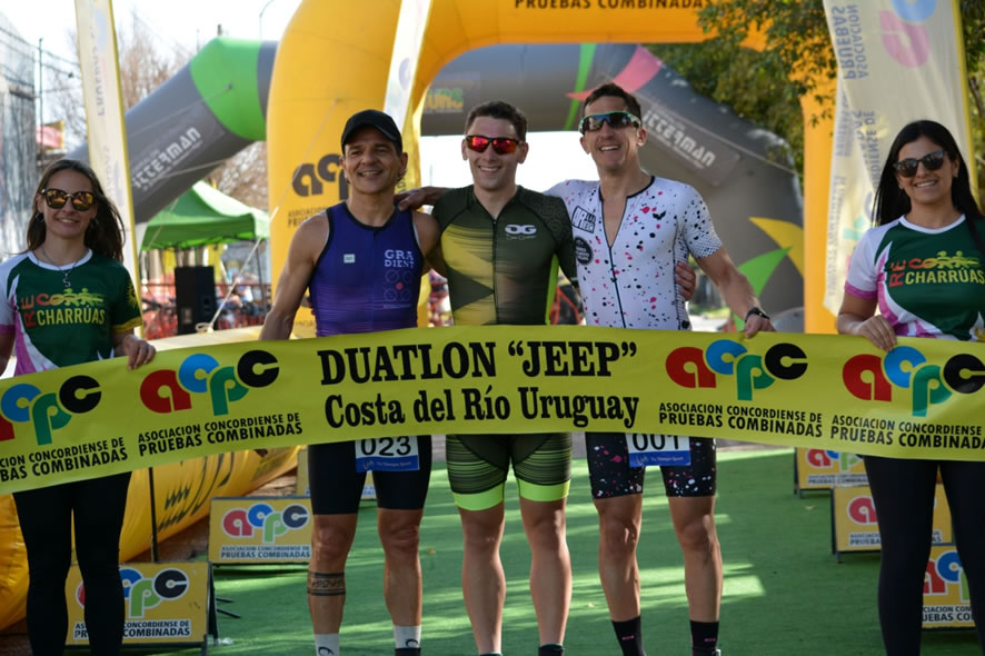 Eduardo Pelichero y Ana Maria Brunini se quedaron con la sexta fecha del Circuito de Duatlón en Los Charrúas