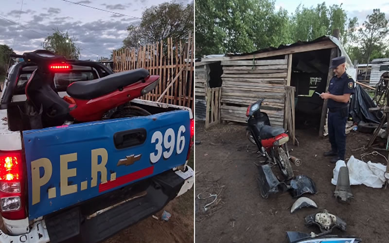 La policía recuperó una moto que había sido robada en el barrio La Bianca