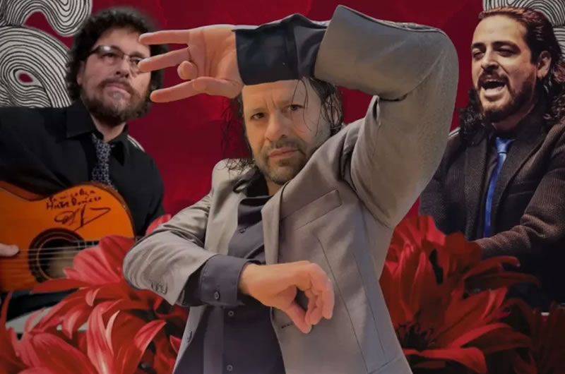 Baile y música flamenca en una noche de cierre anual en Pueblo Viejo