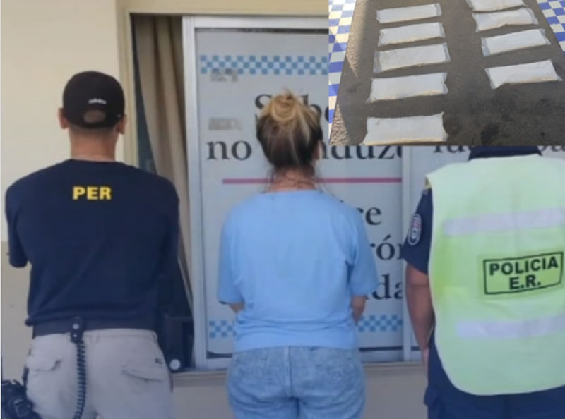 Detuvieron a una integrante de la Policía Federal que transportaba 14 kilos de cocaína