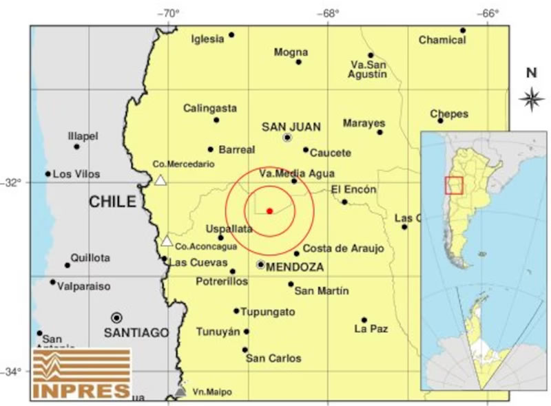 Un sismo de 5 grados de magnitud sacudió a Mendoza