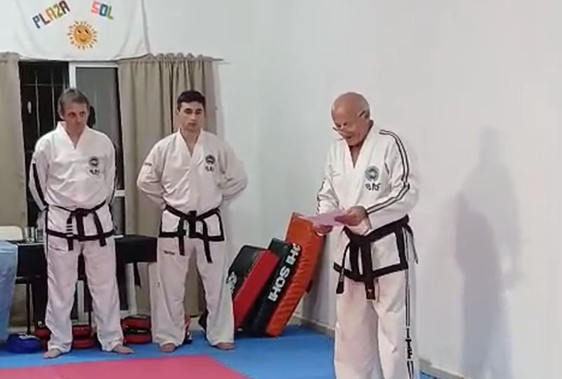 Miguel Ángel Paccot alcanzó el noveno Dan y se consagró Gran Maestro de Taekwondo