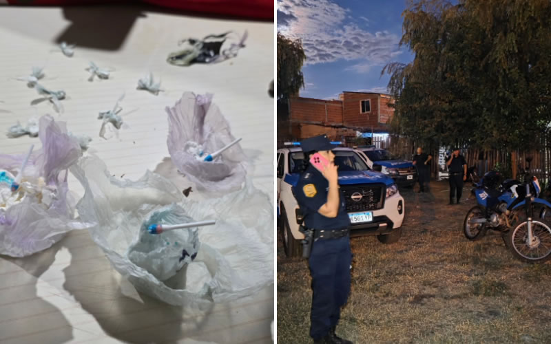 Secuestraron droga y detuvieron a dos personas tras un operativo en el barrio Gerardo Yoya
