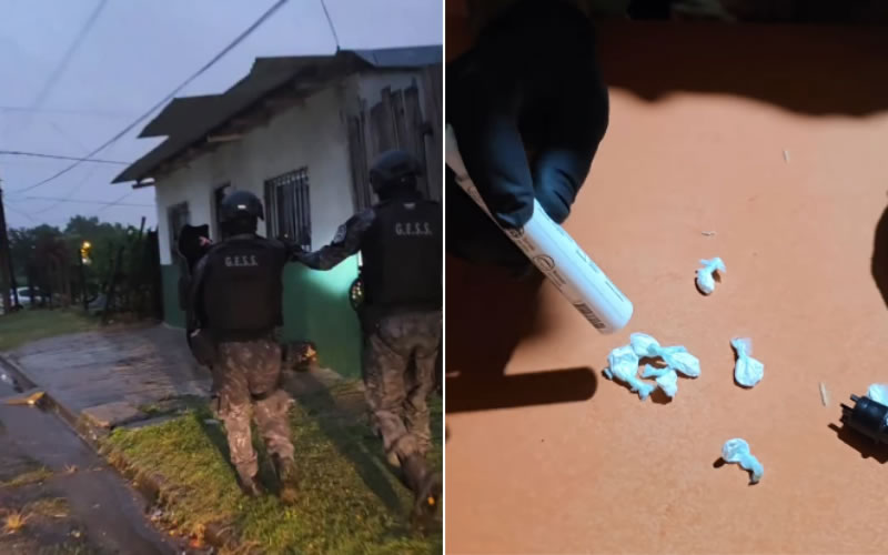 Detuvieron a dos personas tras desarticular tres puntos de venta de droga en inmediaciones de la costanera