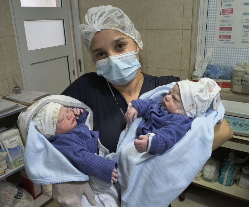 Nacieron en Chajarí los primeros mellizos del 2026 en la provincia de Entre Ríos