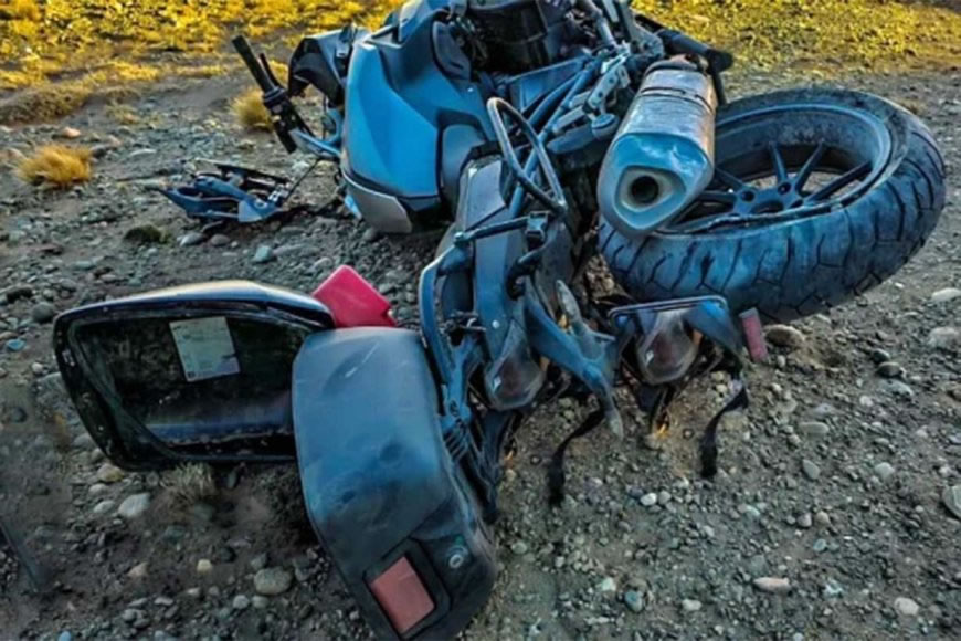 Conocido docente de Concordia cayó de su moto en un desolado paraje de la provincia de Santa Cruz