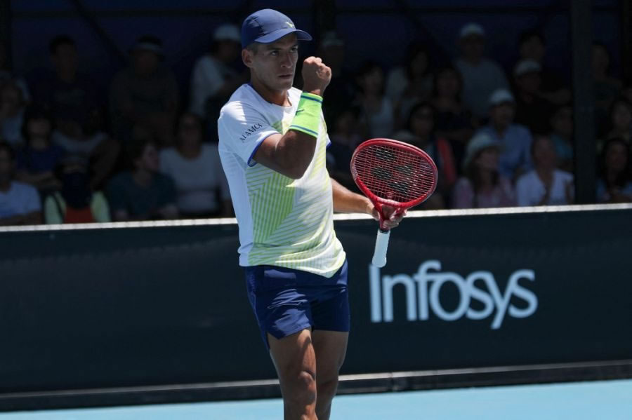 Sebastián Báez logró un gran triunfo en el Abierto de Australia