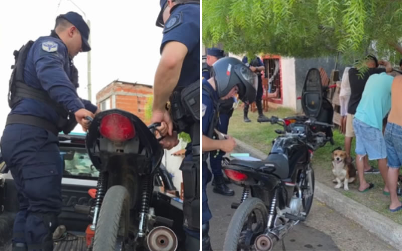 La investigación por el robo de una moto derivó en dos allanamientos