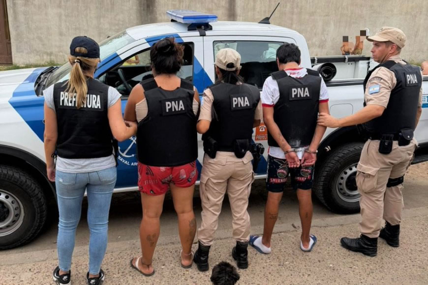 Cinco detenidos tras operativos de Prefectura por comercialización de estupefacientes