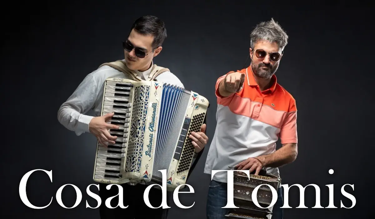 El dúo Cosa de Tomis llega a Concordia con un concierto de bandoneones en Pal Río