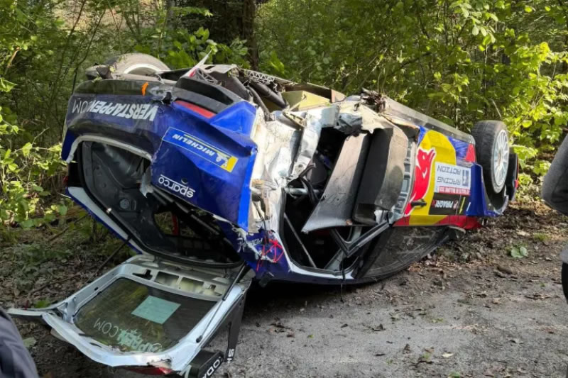 El increíble accidente que protagonizó el padre de Max Verstappen en el rally en Bélgica