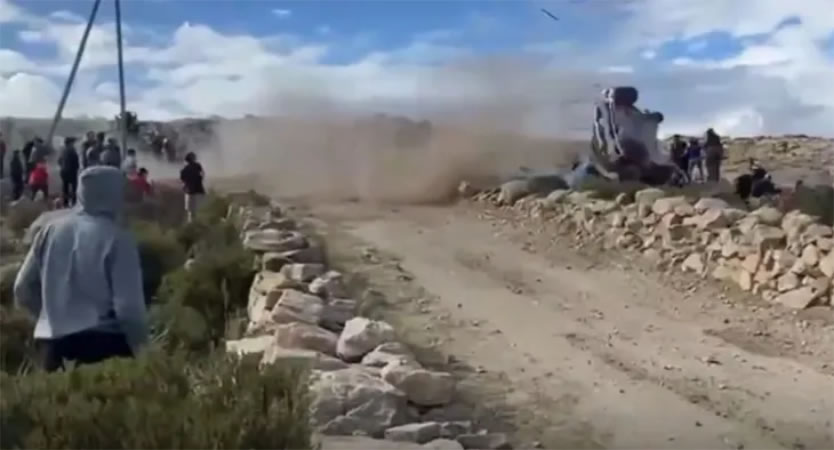 Tragedia en Córdoba: murió un espectador y dos heridos por un impactante despiste en el Rally Sudamericano