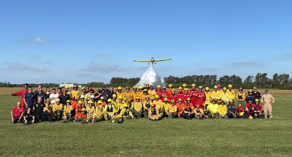 Entre Ríos fortalece la respuesta ante incendios forestales con capacitación en combate aéreo