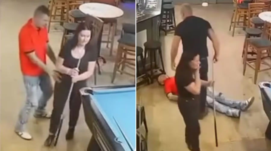 Estados Unidos: Un hombre noqueó a otro luego de manoseara a su esposa en un bar