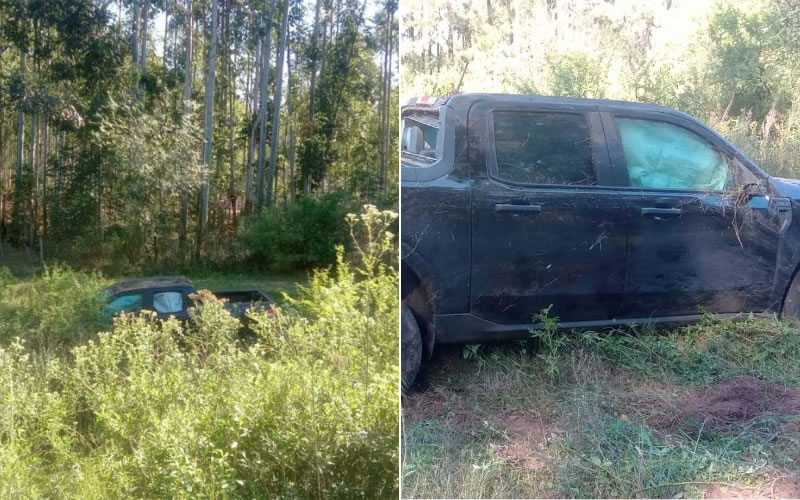 Misterioso despiste: Hallaron una camioneta abandonada sobre la Ruta 22