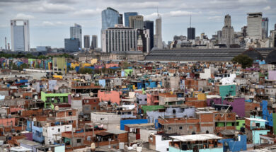 Barrio Padre Mugica ex villa 31 en retiro vista Foto Rodrigo Abd / AP