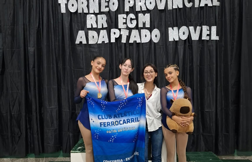 Patinadoras del Club Ferro compitieron en el Provincial disputado en Santa Anita