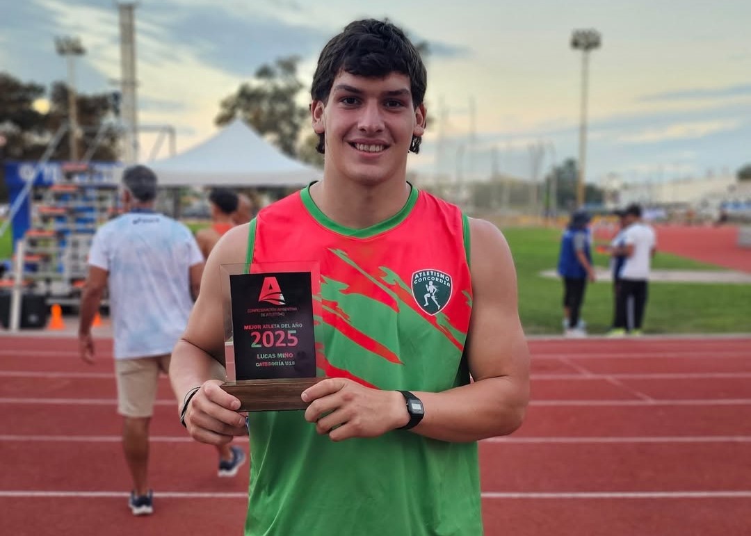 Lucas Miño y Carmela Cocco se subieron al podio en el Nacional de Mayores de atletismo