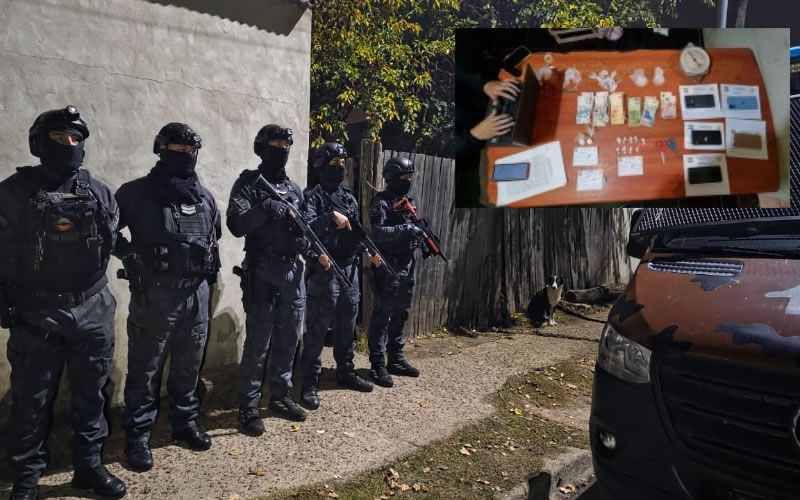 Allanamiento por drogas en barrio Ex Aeroclub: cuatro detenidos y cocaína secuestrada