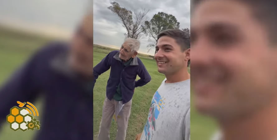 La emoción de compartir el campo con su bisabuelo de 100 años: la historia de un productor que conmueve en Entre Ríos