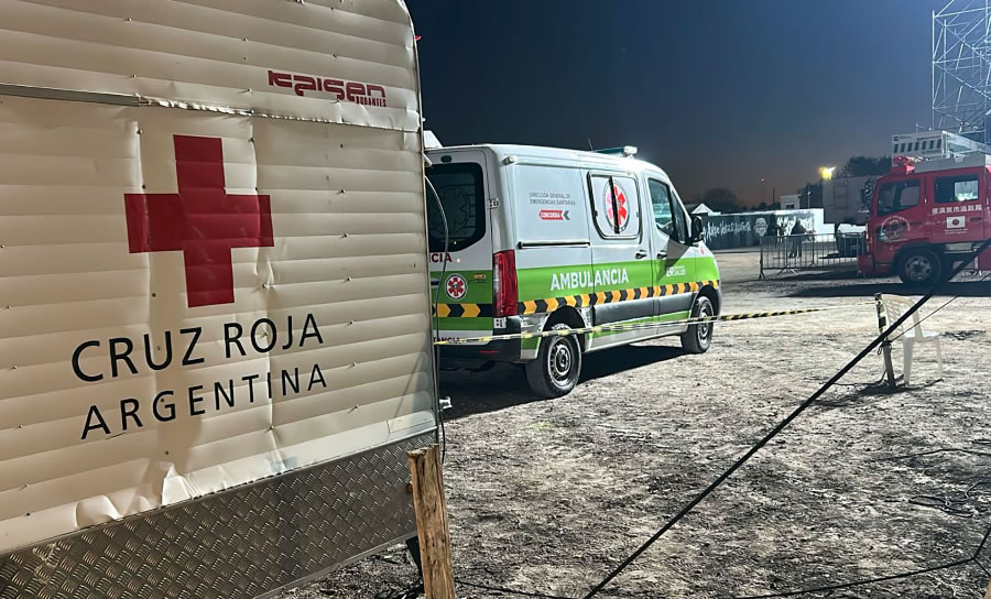 Operativo conjunto de salud acompañó el recital de La Renga ante más de 15 mil personas