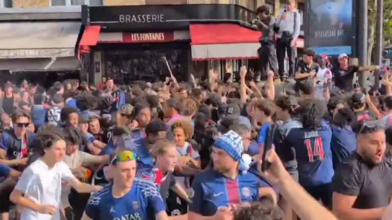 Incidentes en París tras el triunfo del PSG ante el Arsenal en la final de la Champions League