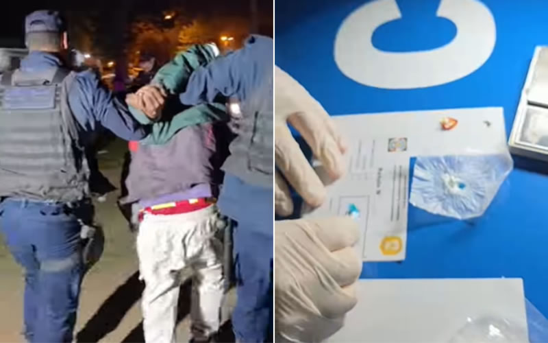 Lo detuvieron cuando intentó escapar y descartarse de cocaína ante la llegada policial
