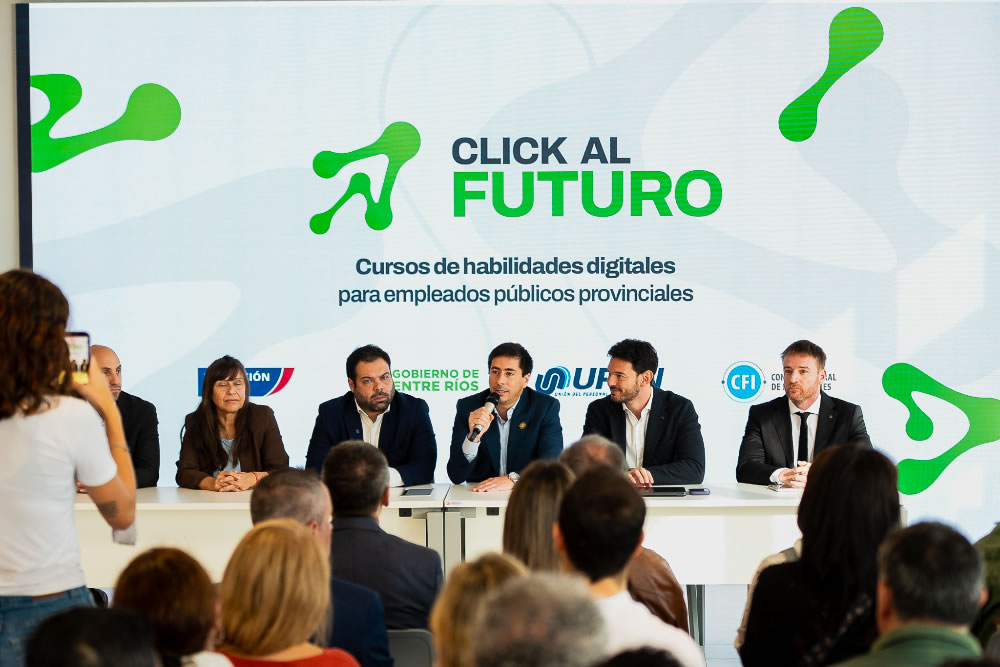Entre Ríos lanzó Click al Futuro, un programa de formación en habilidades digitales para empleados públicos
