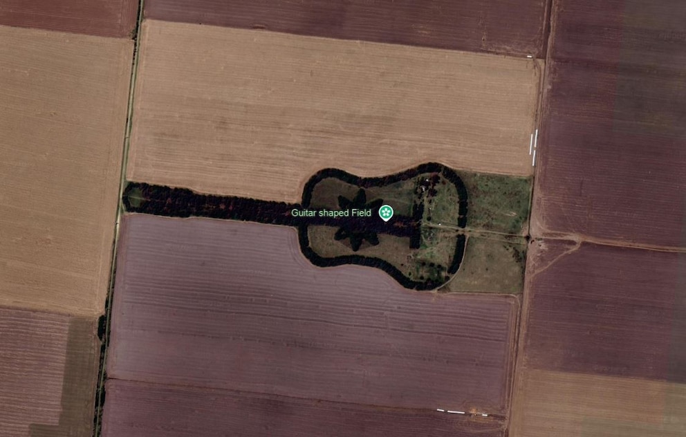 La guitarra más famosa de la Argentina está en Córdoba, se ve desde Google Earth y recuerda una historia de amor