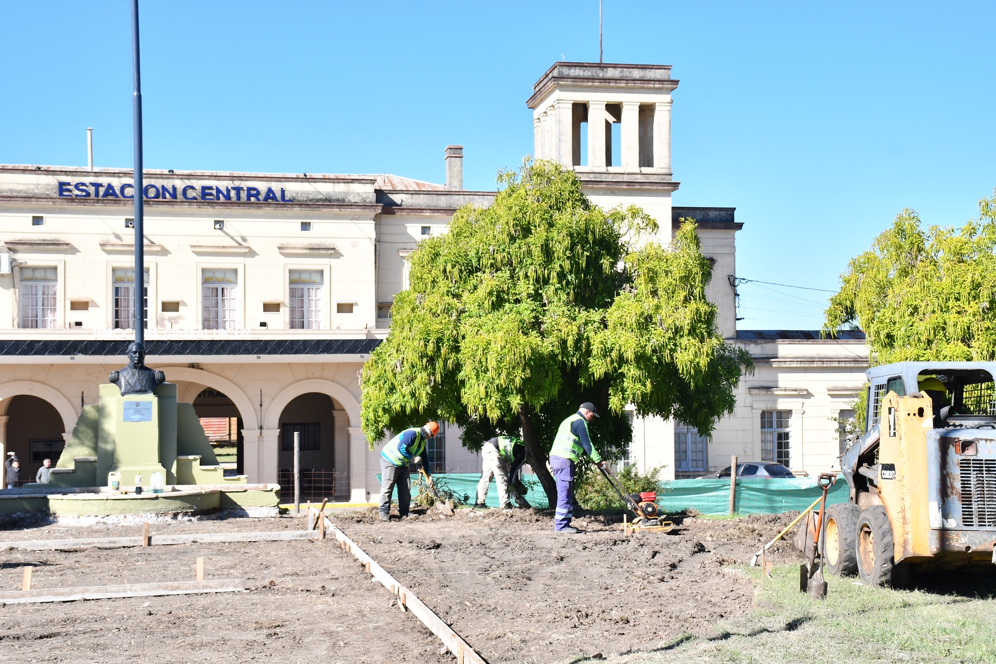 La Municipalidad realiza obras de revitalización en la zona de la Estación Central