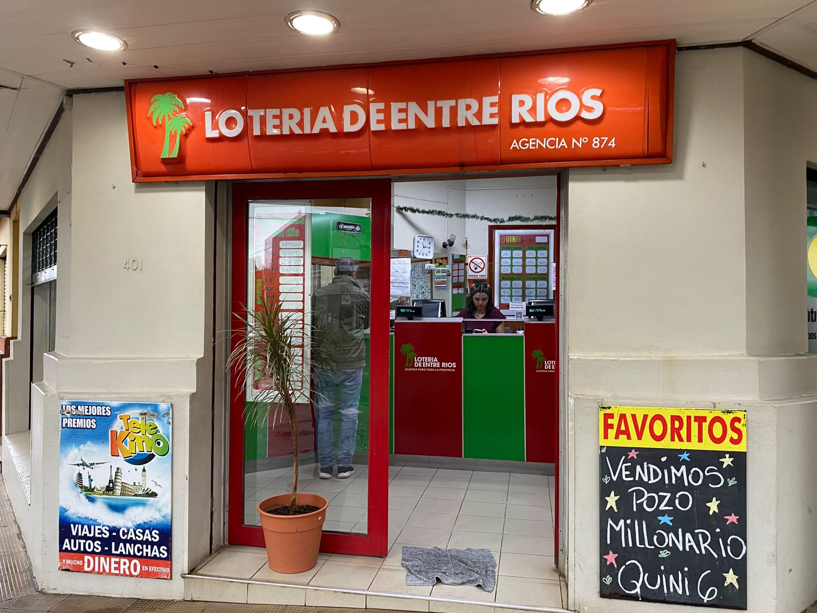Un premio millonario cayó en Concordia y la agencia que vendió el ticket todavía espera al ganador