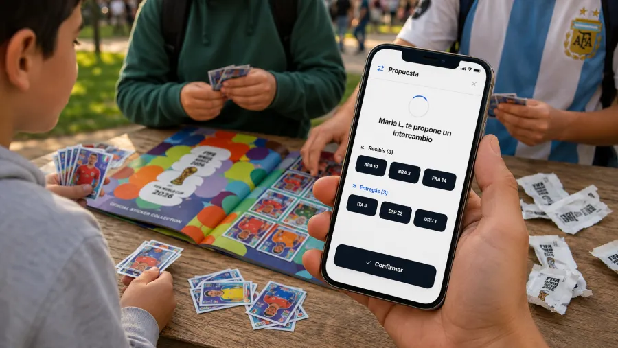 Diseñaron una plataforma para intercambiar figuritas del Mundial