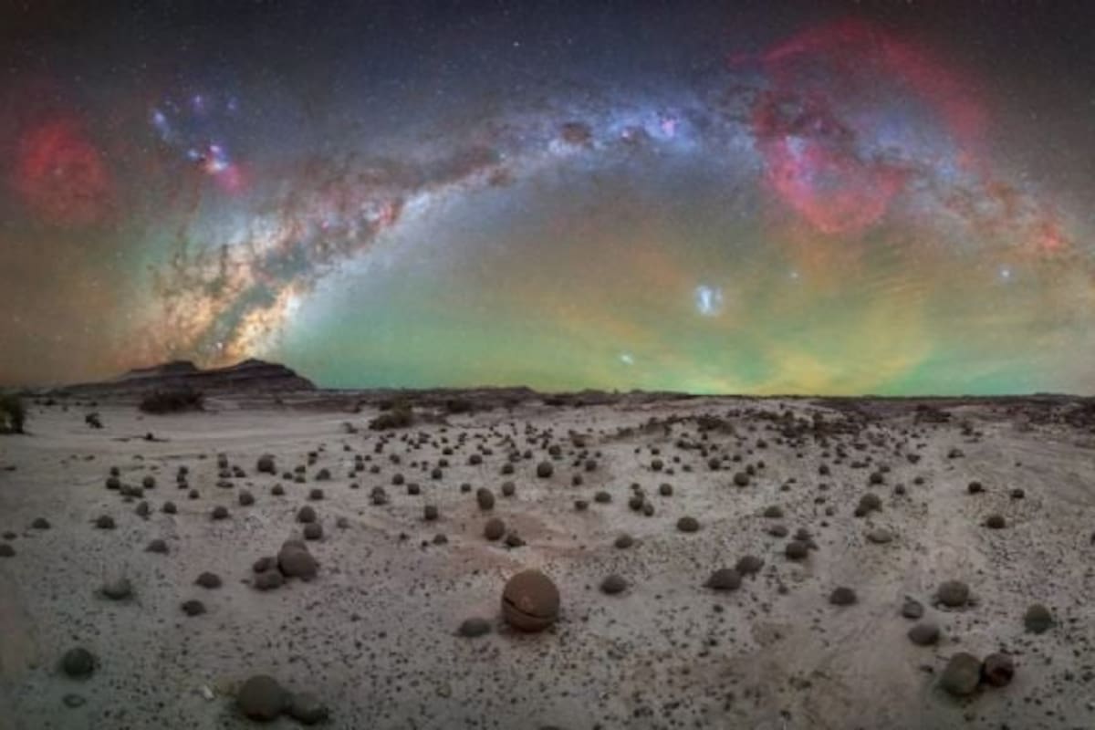 Fue premiado por una foto de la vía láctea que tomó desde el Valle de la Luna: “Es la primera vez que se ve”