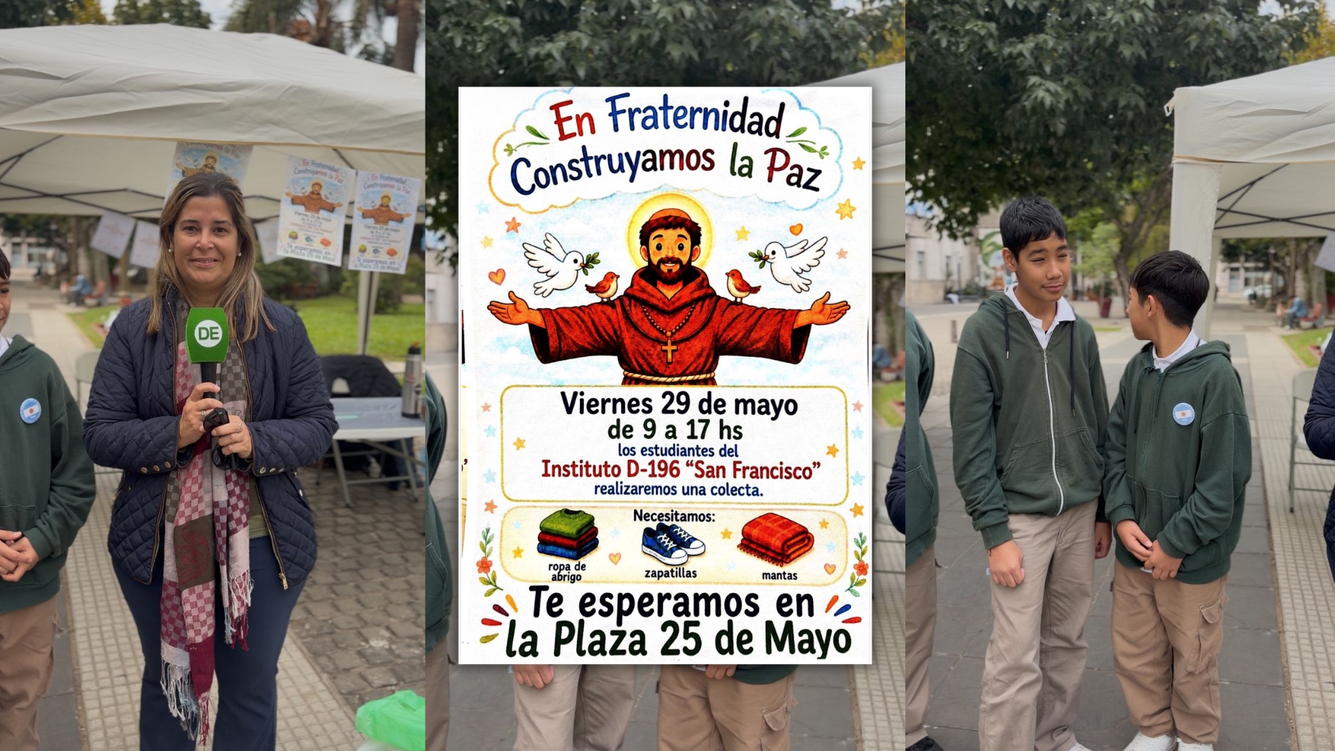 Estudiantes del Instituto San Francisco impulsan una colecta solidaria para ayudar a familias durante el invierno