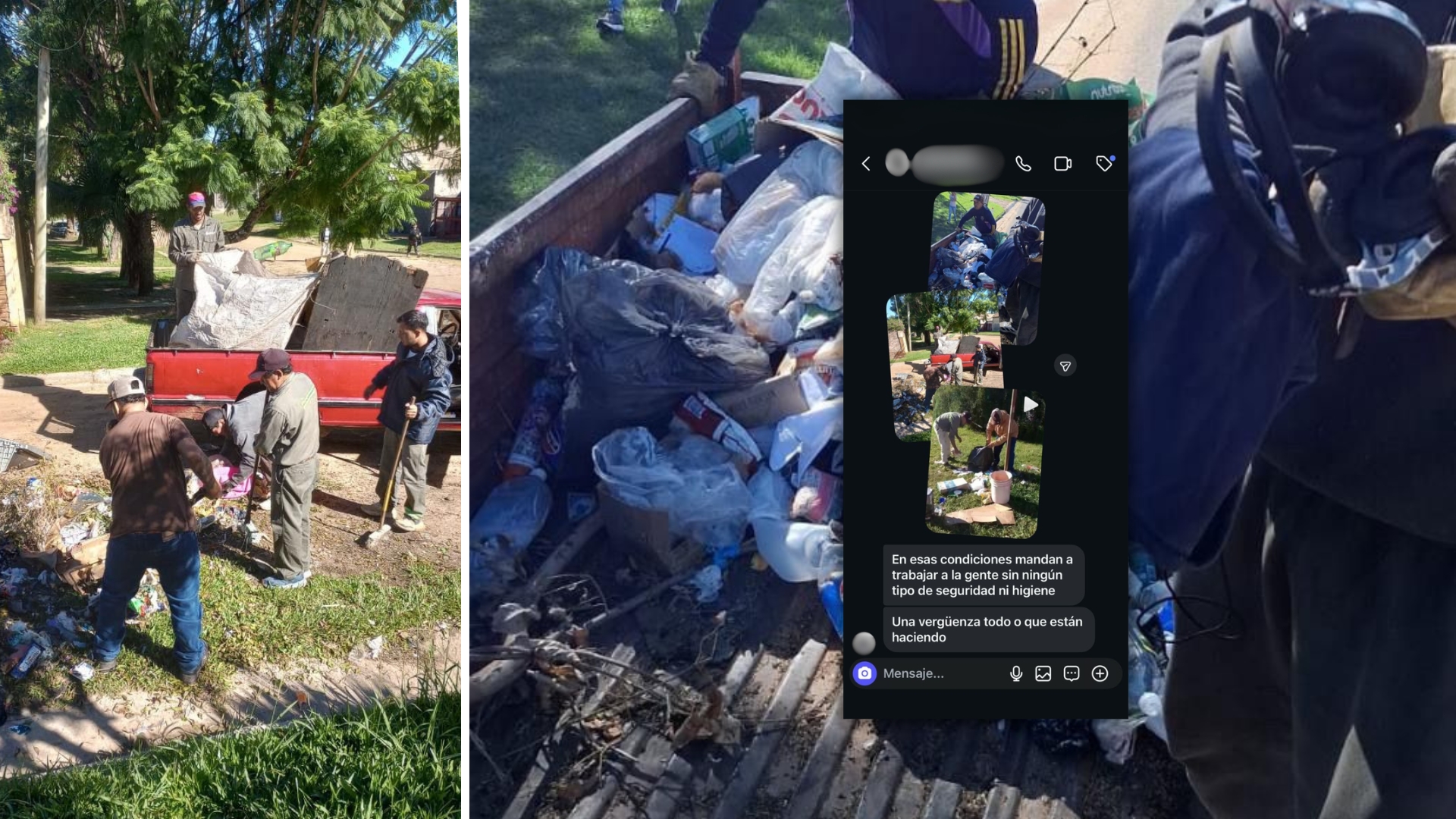 Solicitud de vecino N° 96: cuestionan condiciones de trabajo de personas que realizan recolección de residuos