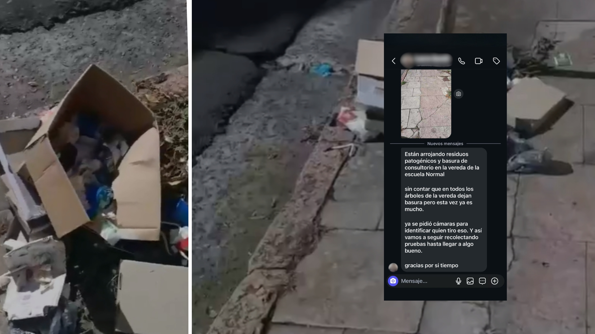 Solicitud de vecino N° 97: vecinos alertan por basura patogénica en inmediaciones de la Escuela Normal