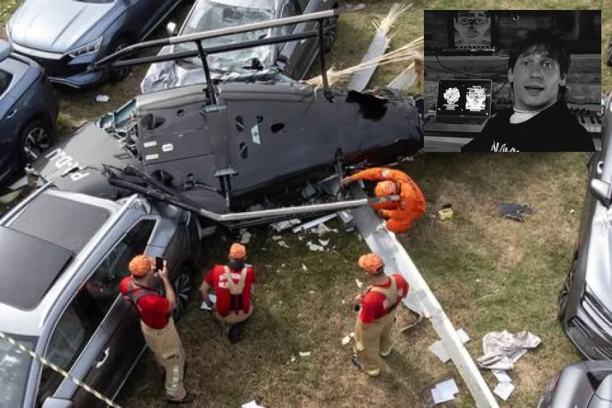 Murió Gaspi en un accidente de helicóptero en Río de Janeiro