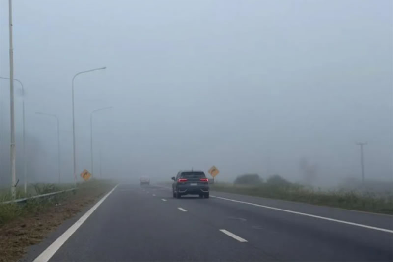 Defensa Civil advierte por baja visibilidad y fuertes tormentas en la provincia