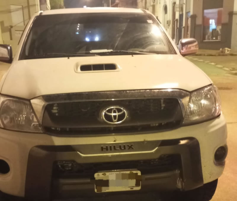 Secuestraron una camioneta que tenía pedido judicial vigente